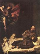 RIBALTA, Francisco St Francis Comforted by an Angel oil painting